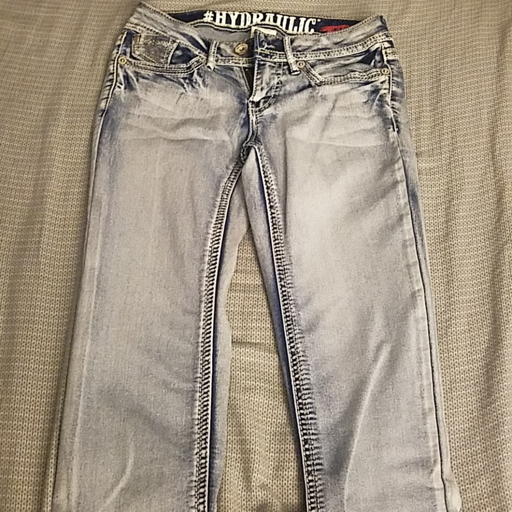 Juniors boot cut light jeans